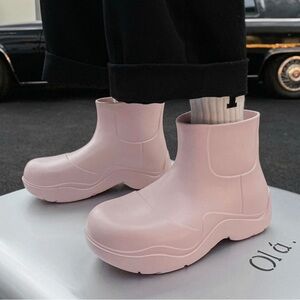 New|Rain Boots Platform Waterproof Garden Short Boot Ankle Boots